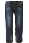 Jeans i sej vask og store lommer foran