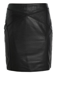Broch Leather - Nederdel, kort