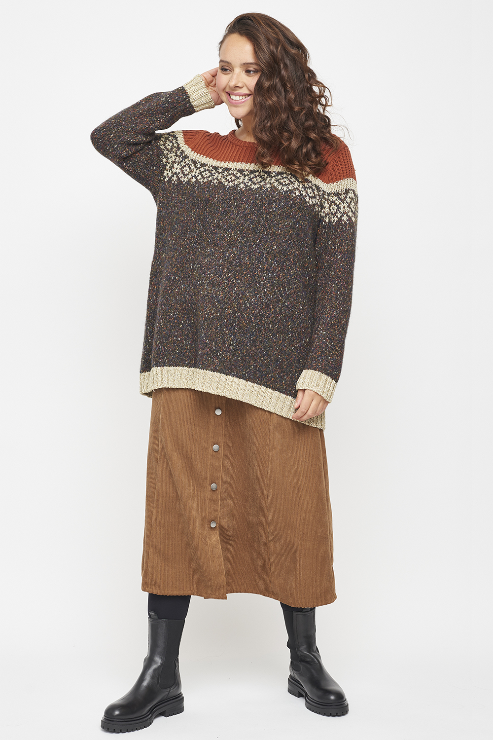 Strik, cardigans & sweatshirts store størrelser - Adia Strik pullover