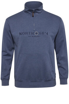 North - Sweatshirt med halv lynlås