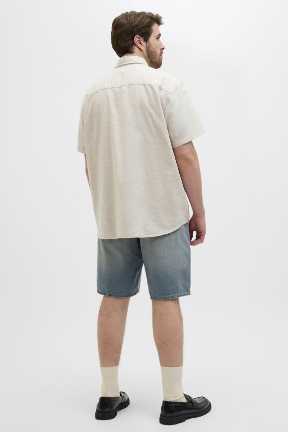 Jack & Jones - Hørskjorte, kortærmet