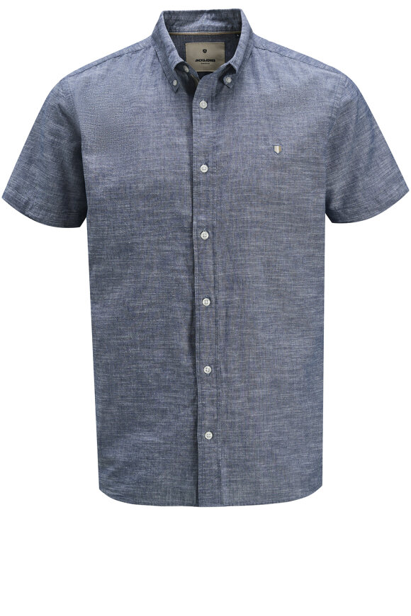 Jack & Jones - Hørskjorte, kortærmet
